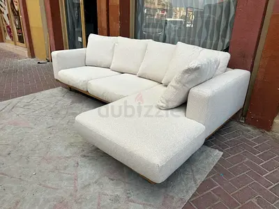West Elm new port LShape Sofa beige perfect Condition