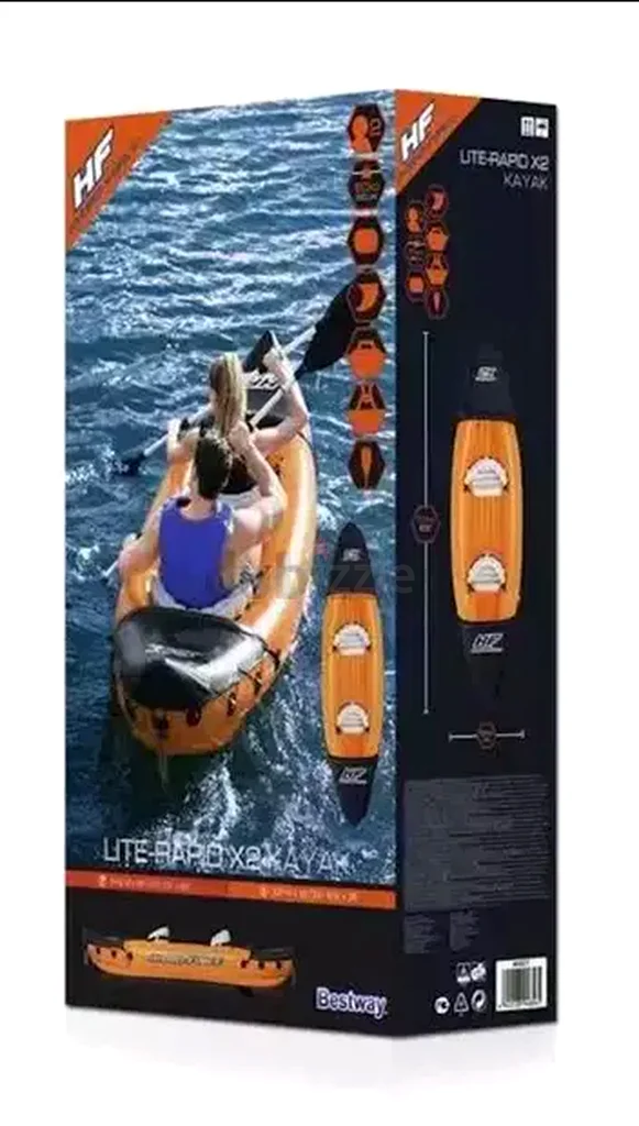 Hydro-Force Lite-Rapidx2 Inflatable Kayak With Oars Bestway63235110011779114