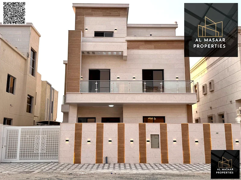 A wonderful villa in Al Yasmeen, with a price including registration fees, in one of the most distinguished and quiet locations in Ajman, as the villa632524245160971125