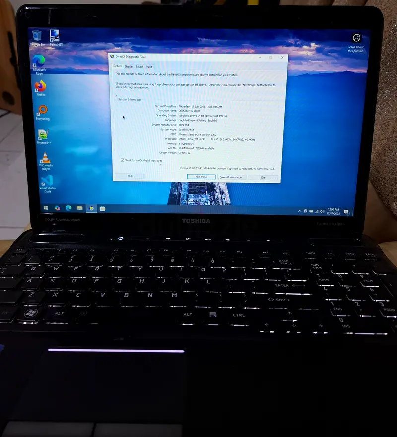 Windows Laptop flawless 8gb ram