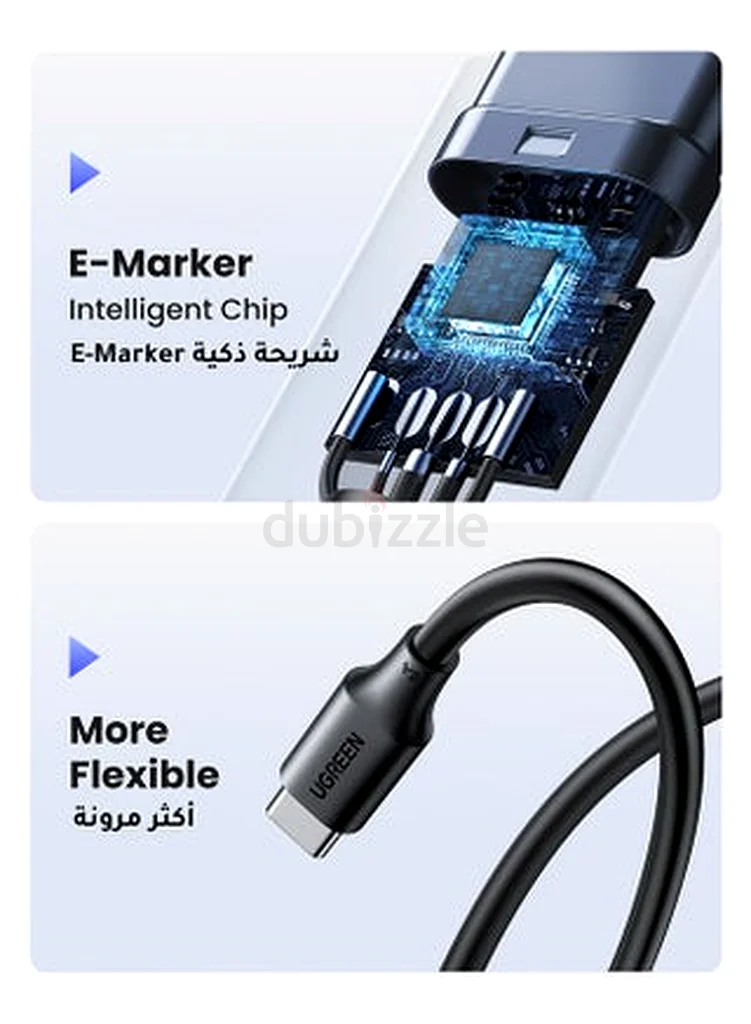 UGREEN USB‑C to USB‑C Cable 1 m (Model 15176) – 100 W Fast Charge  Data – Black63261280963329112