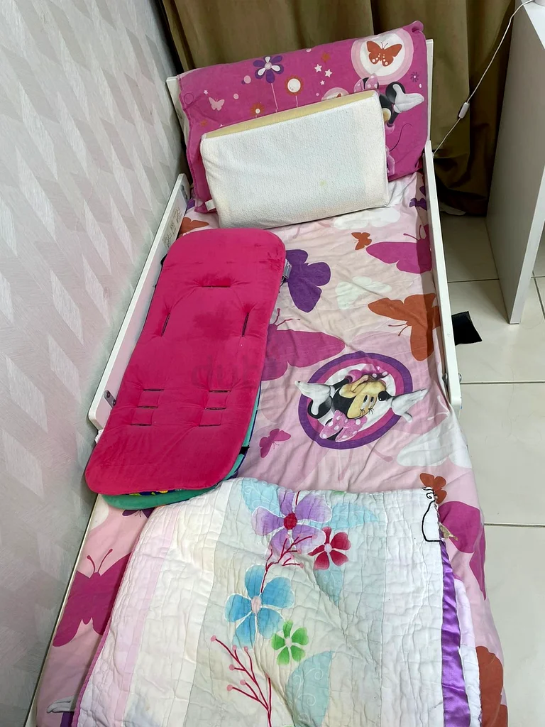 Ikea Charming Kids Bed with Cozy Bedding for Sale!63179861041666112