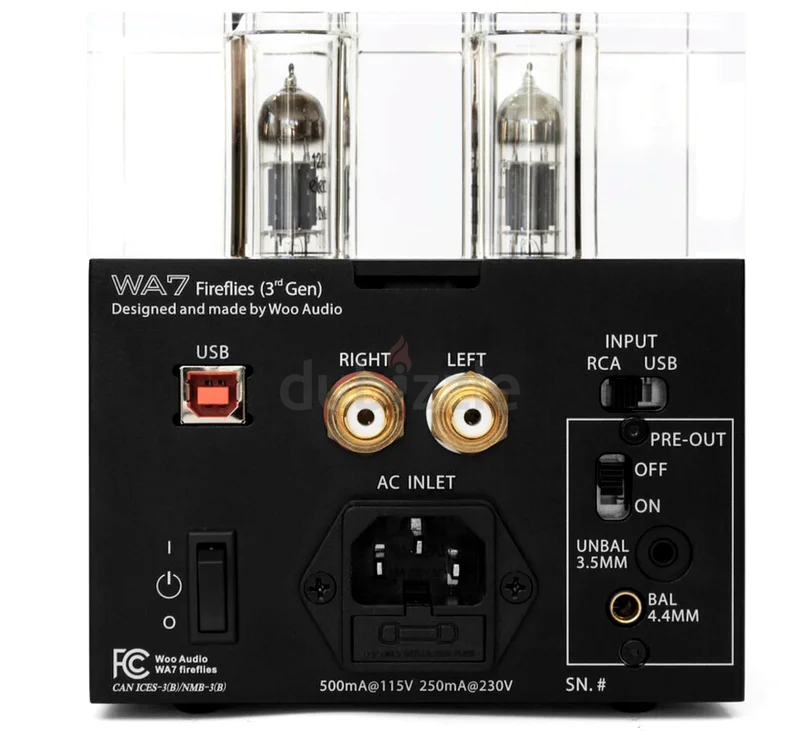 WOO Audio Fireflies 3 - Balanced Headphone Amp / Preamp / DAC - SILVER63205877596290111
