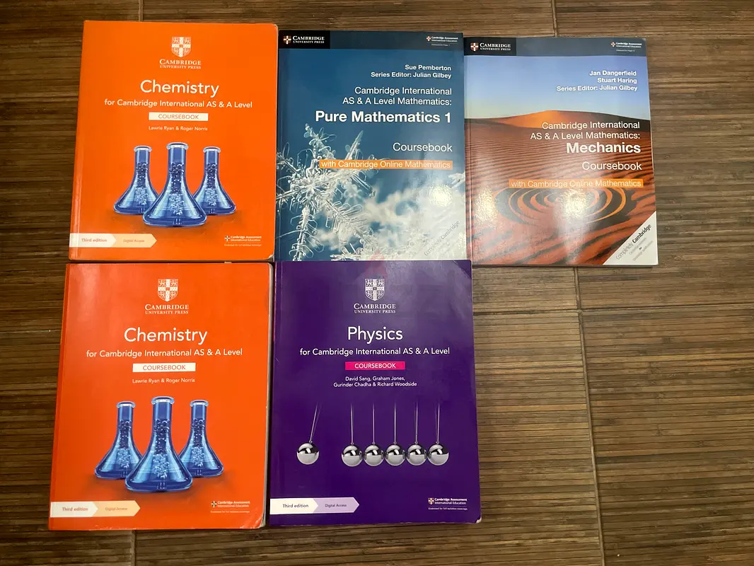 Essential A-Level Science  Mathematics Textbooks Collection