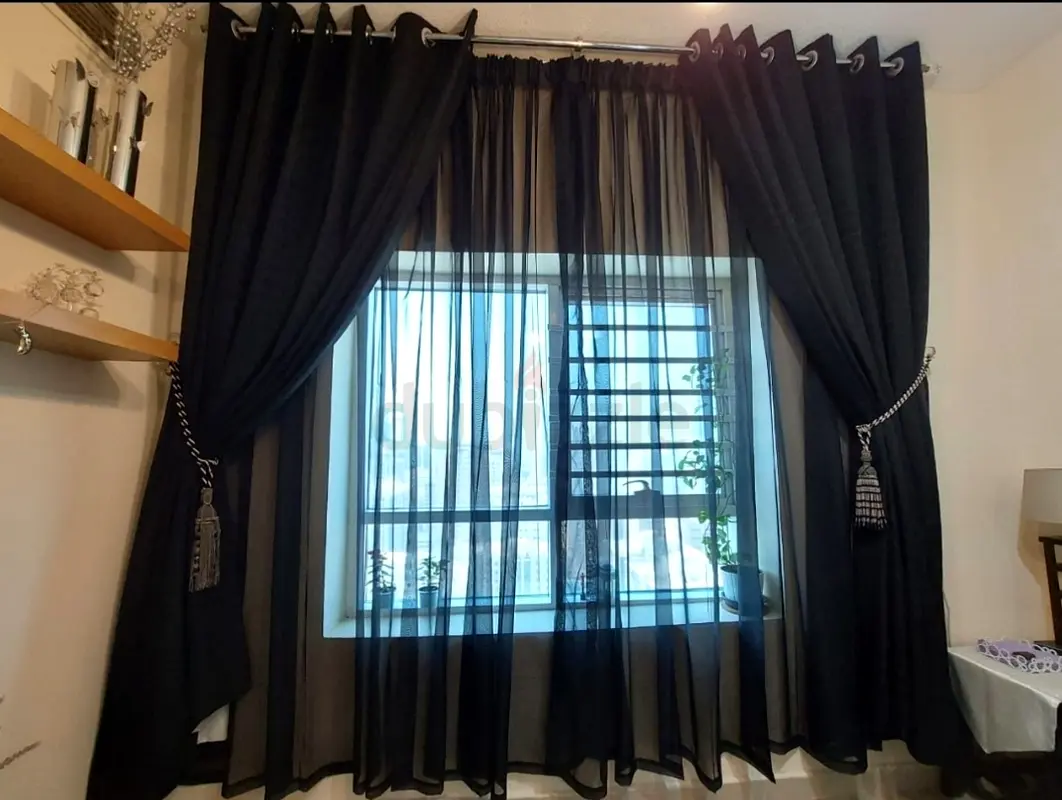 Elegant Sheer Black Curtains for a Modern Touch