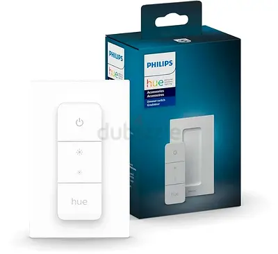 Philips Hue Smart Dimmer Switch with Remote, White - 1 Pack - Turns Hue Lights On, Off, Dims or Brig