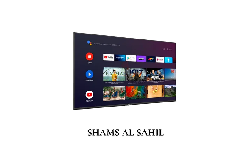تلفزيون ذكي أندرويد 4K بحجم 55 بوصة، مزود بواي فاي داخلي، جوجل بلاي، HDMI/USB، جديد بالكامل، مناسب لمشاهدة نتفليكس وشахد63265094881026111