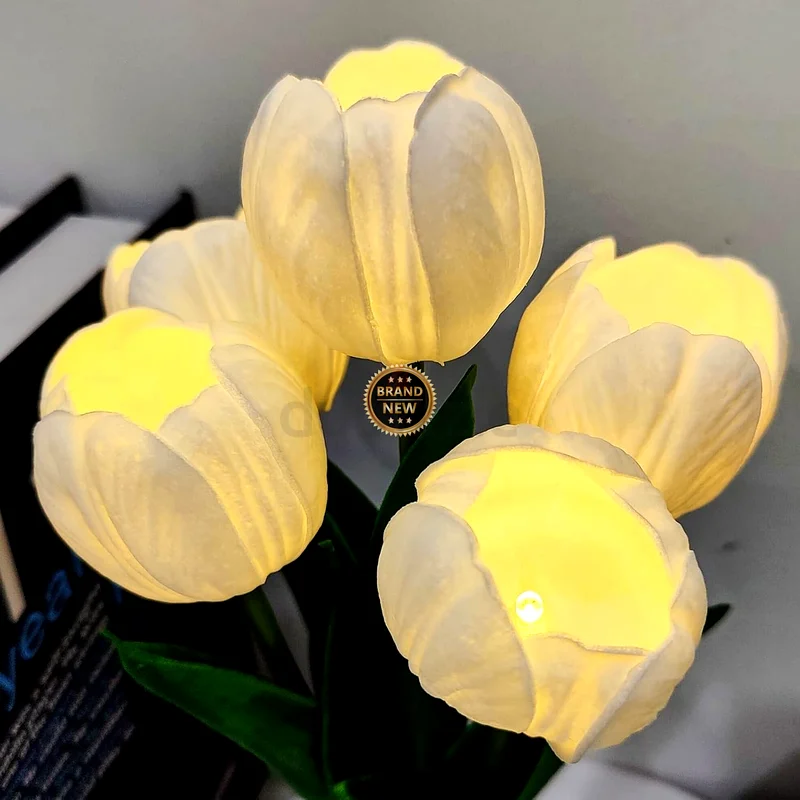 2157 - Tulip Lamp Lights, Artificial Flower Light with Vase, Table Desk Lamp LED Tulip Night Light63188650937986114