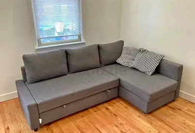 IKEA L shape sofa bed