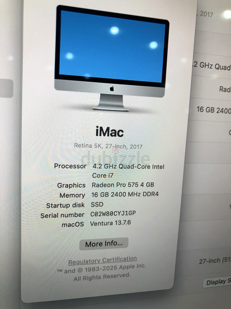 أبل آيماك 27 بوصة، معالج i7، وسعة 512 غيغابايت SSD63167119481603111