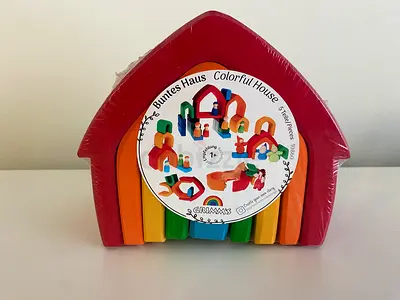 Grimms Wooden Colourful House BRAND NEW
