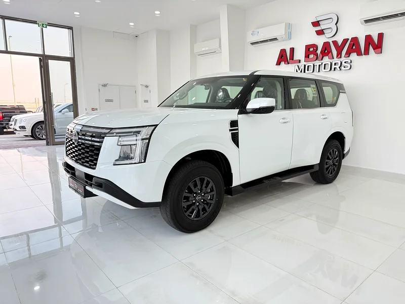Nissan Patrol XE, non-turbo, white/black, Gulf version, Al Masood 202663138719588866111