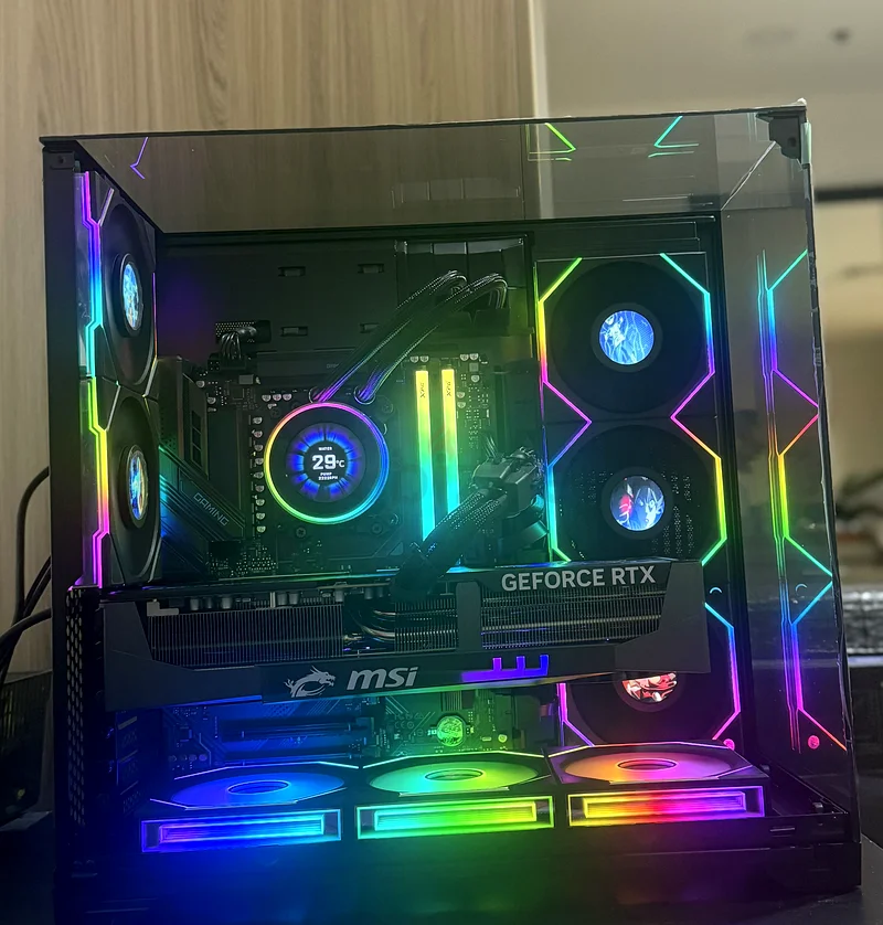 كمبيوتر ألعاب جديد كليًا من نوع Ryzen 9950X3D وRTX 5090، كمبيوتر للعرض المرئي، كمبيوتر لتحرير الفيديو، كمبيوتر للذكاء الاصطناعي63264091393282111