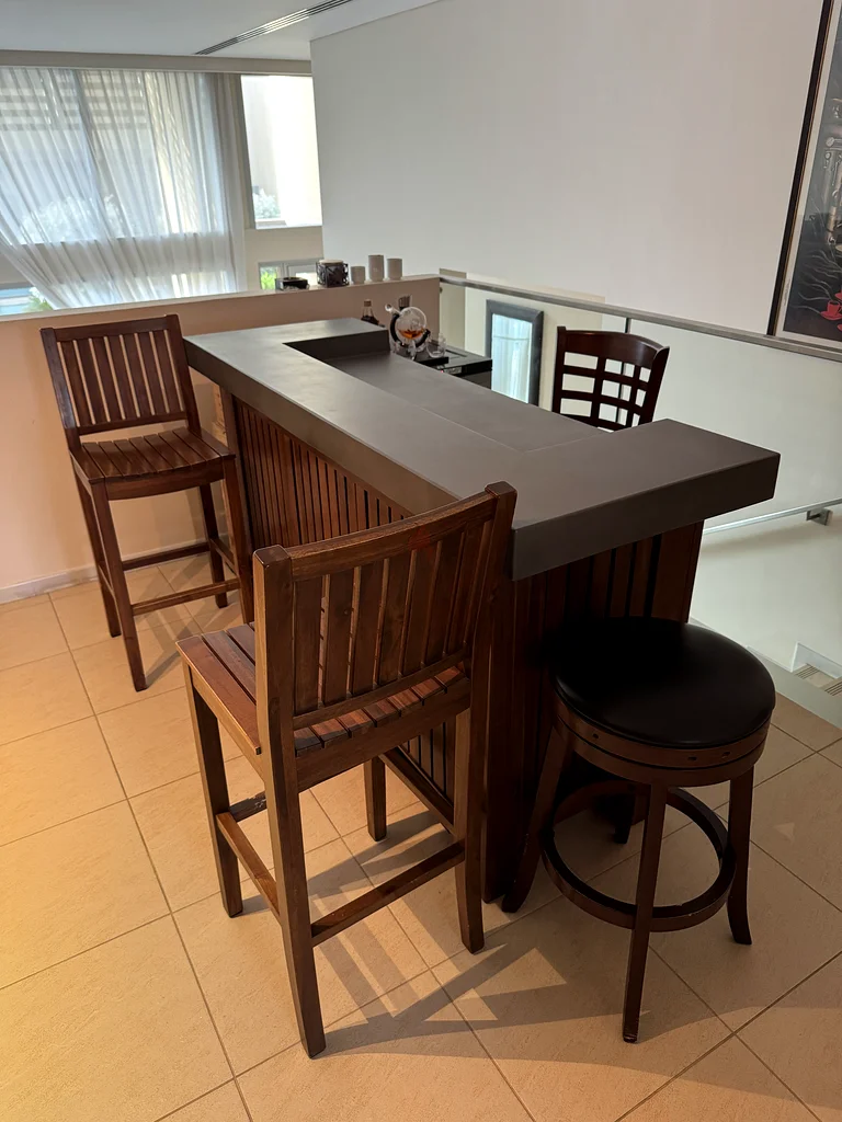 Wooden Bar Table Full Set632198175333141129