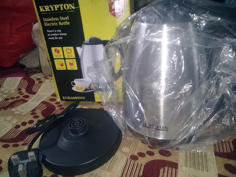Krypton Stainless Steel Electric Kettle - Comfort  Safety Combined!63252435019137111