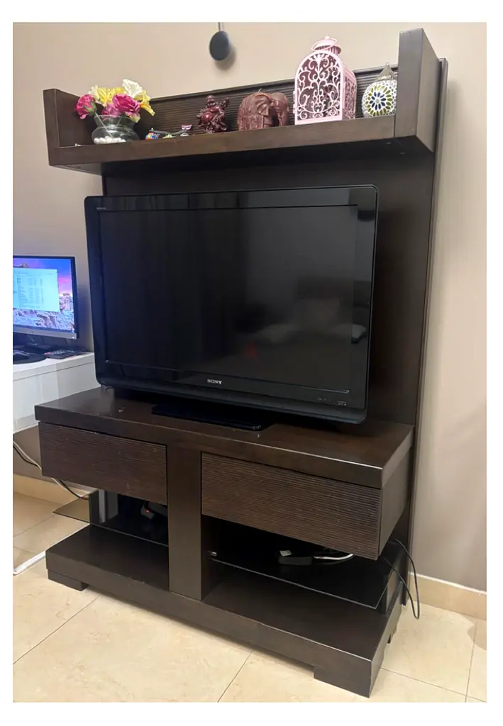 Stylish Entertainment Center with Storage
