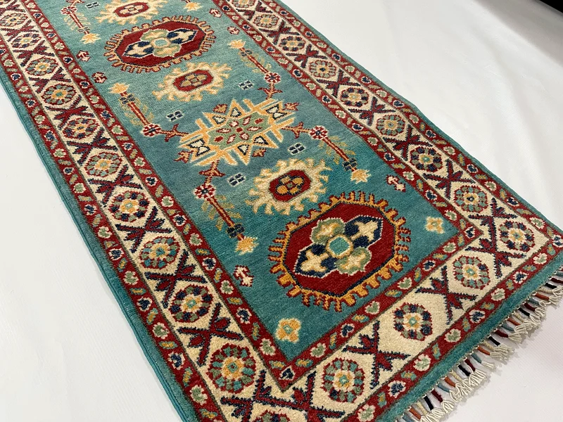 60 x 180 cm | new Handmade Stunning Kazak Runner Carpet63184228512770113