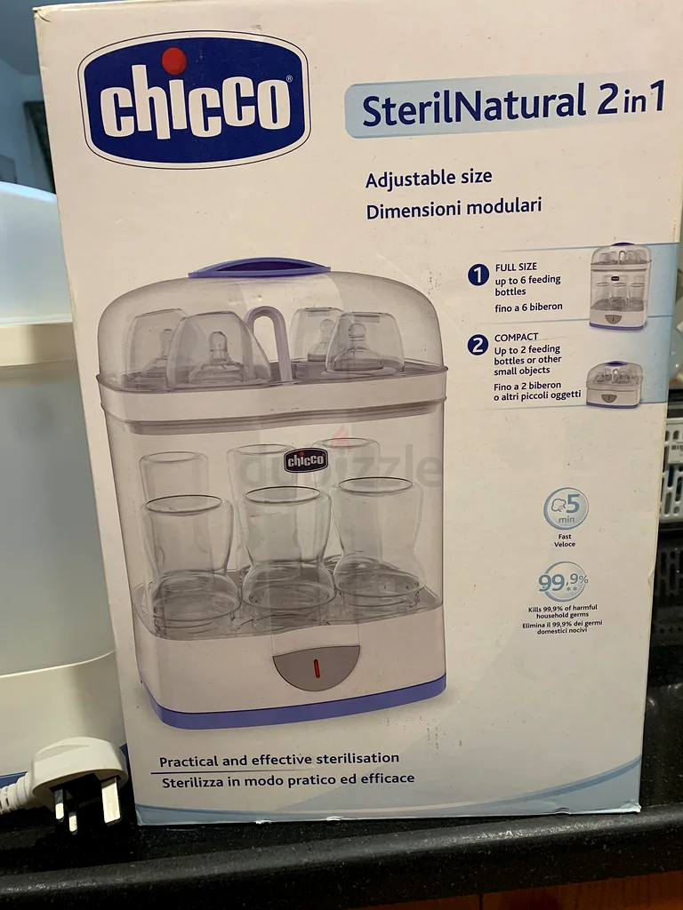 Chicco baby bottle steriliser (almost new!)63203704811010112