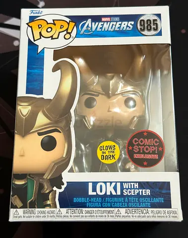 Exclusive Funko Pop! Loki with Scepter - Glows in the Dark!