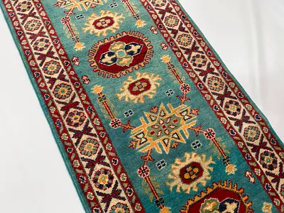 60 x 180 cm | new Handmade Stunning Kazak Runner Carpet