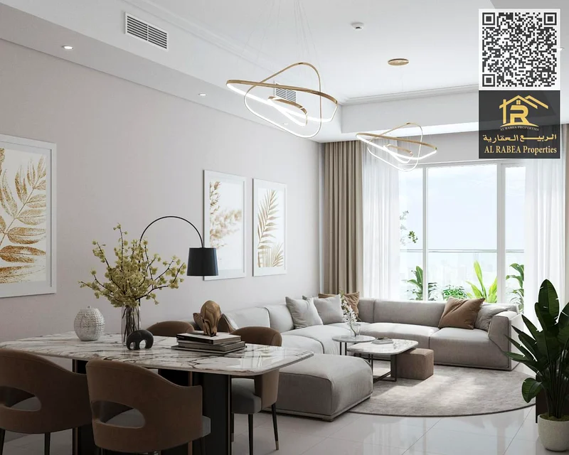Down payment 5%, monthly installment 1%, strategic location on Ajman Corniche, 5 minutes from Sharjah Corniche, swimming pool - gym - private parking63251334111490112