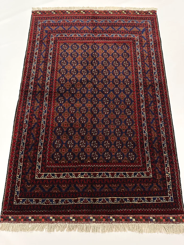 100 x 156 cm | New Handmade Beautiful Turkmen  Bokhara Carpet63210353483138112