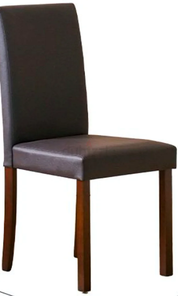 Home Center Dining Table with Chairs Leather Seat Black Color63216833606273111