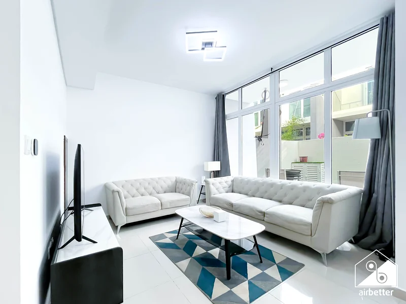 Luxury 3-Bedroom Duplex in Damac Hills & balcony - ALL BILLS Inc. + FREE Parking & Wifi63828706601601110