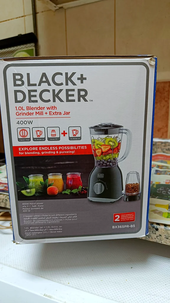 Transform Your Kitchen with the BLACK+DECKER 1L Blender! With 2 jug brand new box pack63253974742147112