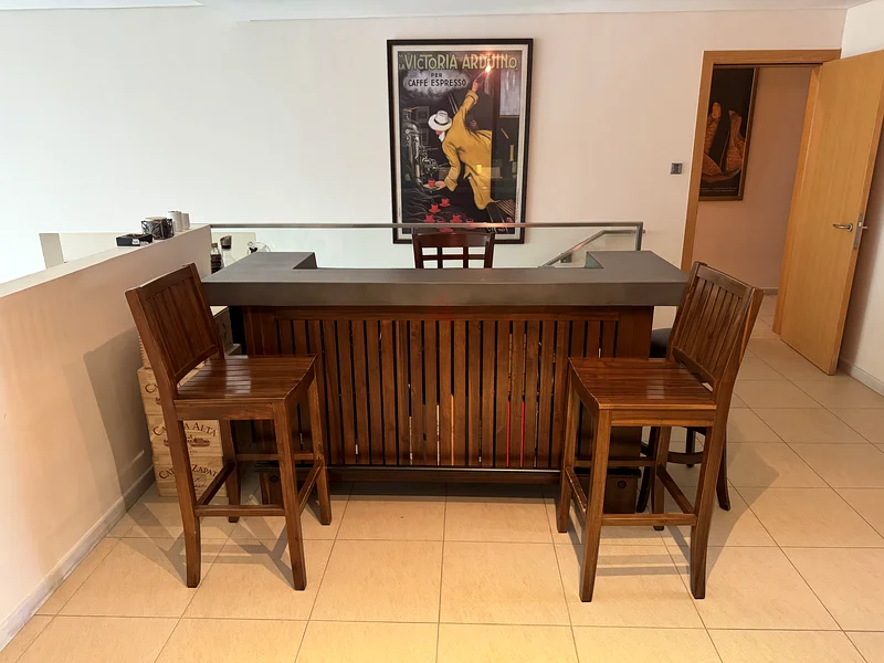 Wooden Bar Table Full Set63219817533314112