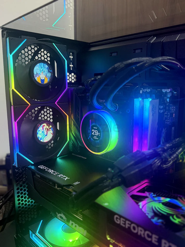 كمبيوتر ألعاب جديد كليًا من نوع Ryzen 9950X3D وRTX 5090، كمبيوتر للعرض المرئي، كمبيوتر لتحرير الفيديو، كمبيوتر للذكاء الاصطناعي63264091393282113