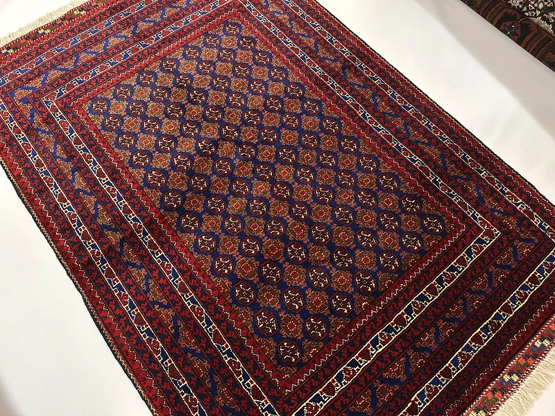 100 x 156 cm | New Handmade Beautiful Turkmen  Bokhara Carpet63210353483138113