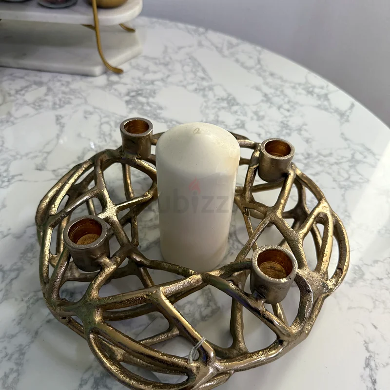 Artistic Silver Candle Holder - Unique Home Decor63179380215810111