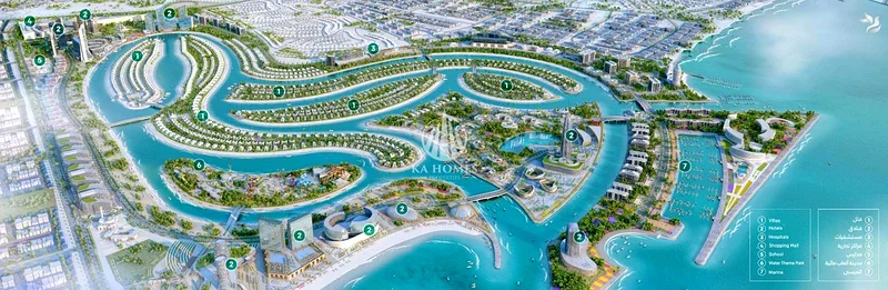 5% down payment and book. Villa on the waterfront of the Emirate of Sharjah.63205845565185113