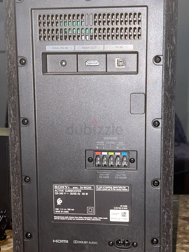 Sony Home Theatre System For Sale ( Model: HT-S20R )63262398480385112