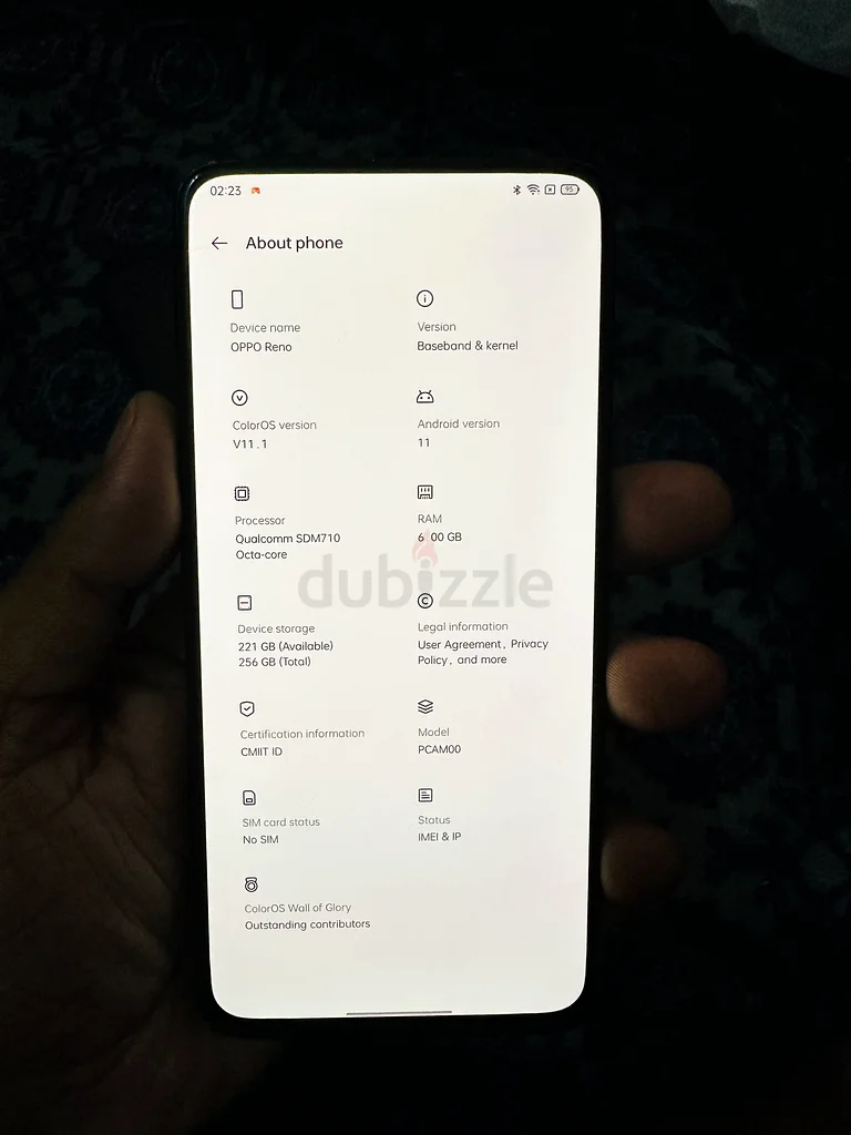Oppo reno 6/256GB63181304074753113