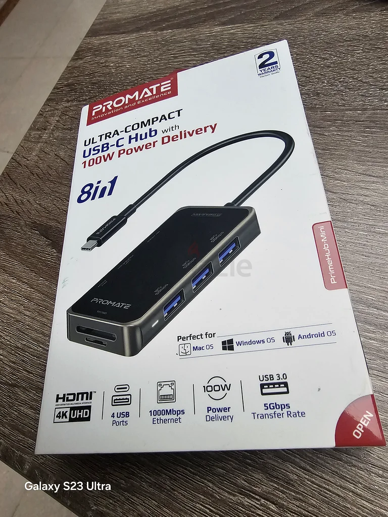 ProMate Ultra-Compact 8-in-1 USB Hub with Power Delivery632612810561311128
