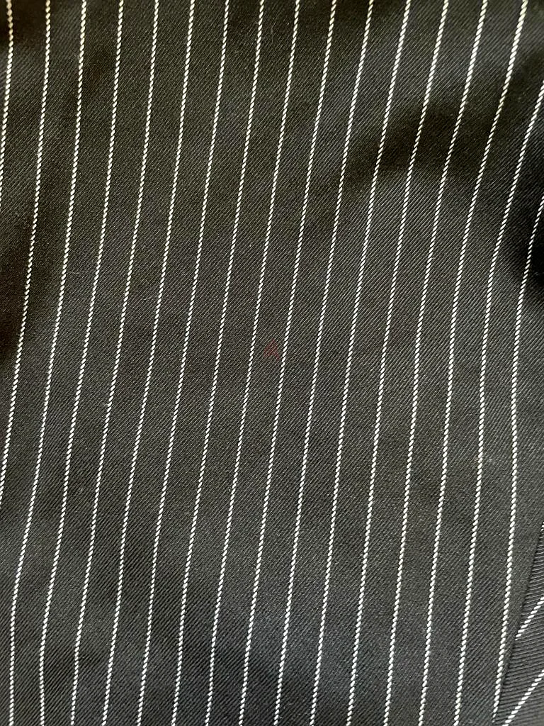 Black Pinstripe Forever 21 Trousers Size: 3063237616769027112