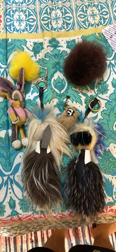 Charming Vintage Furry Keychains Collection63225342080003113