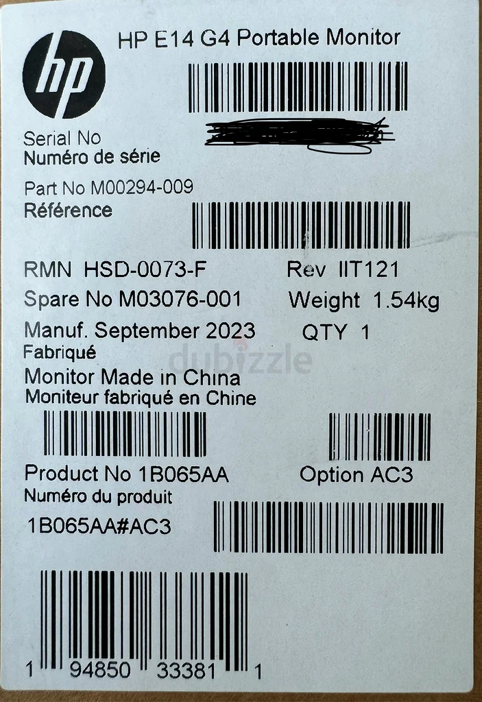 HP 14 E14 G4 FHD 1080p Portable Monitor63264091450114112