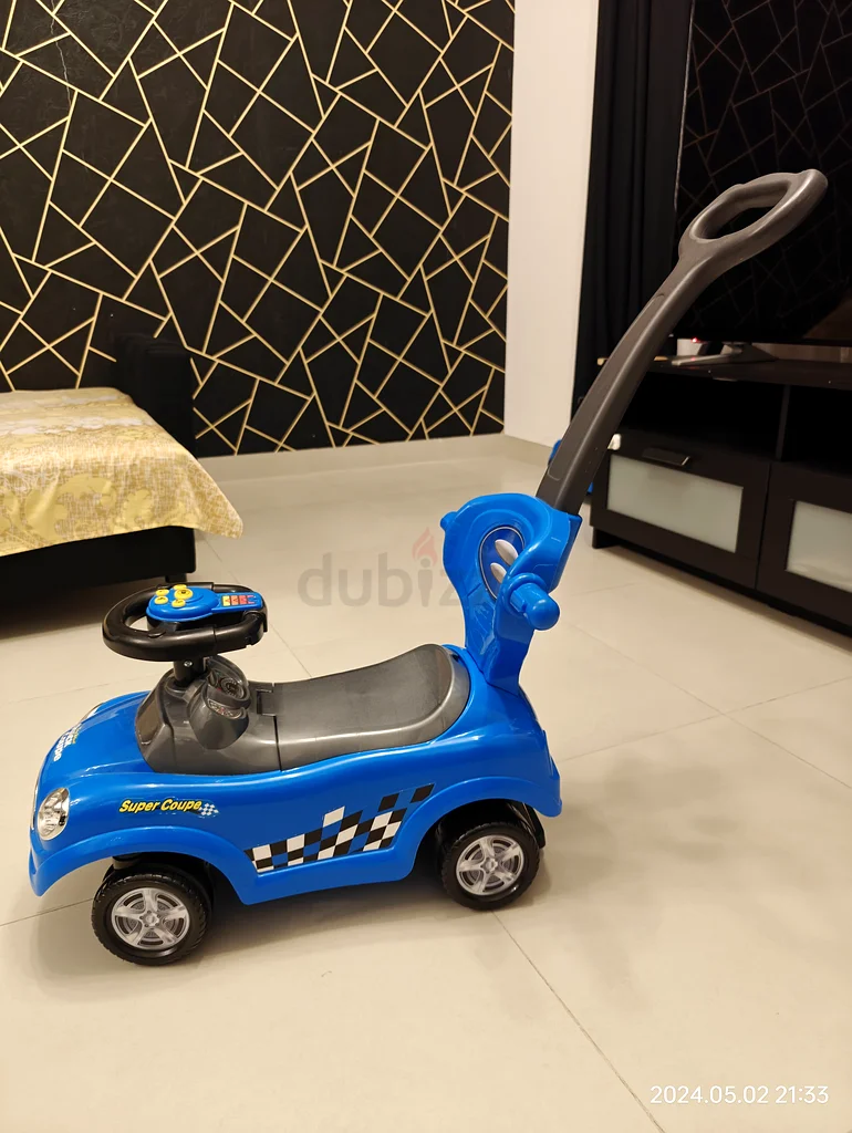 سيارة لعبة زرقاء للرُكوب عليها ممتعة وآمنة للرضع!63230185147010113