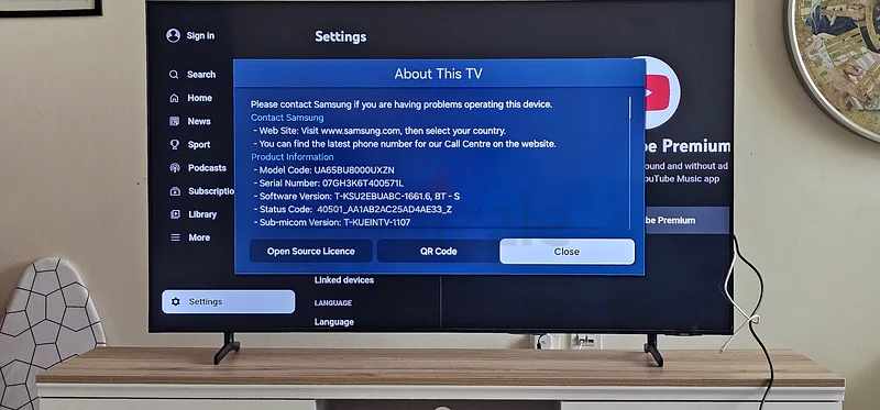 Samsung 65 inch Smart 4K LED TV - Perfect for Streaming!63167575298434111