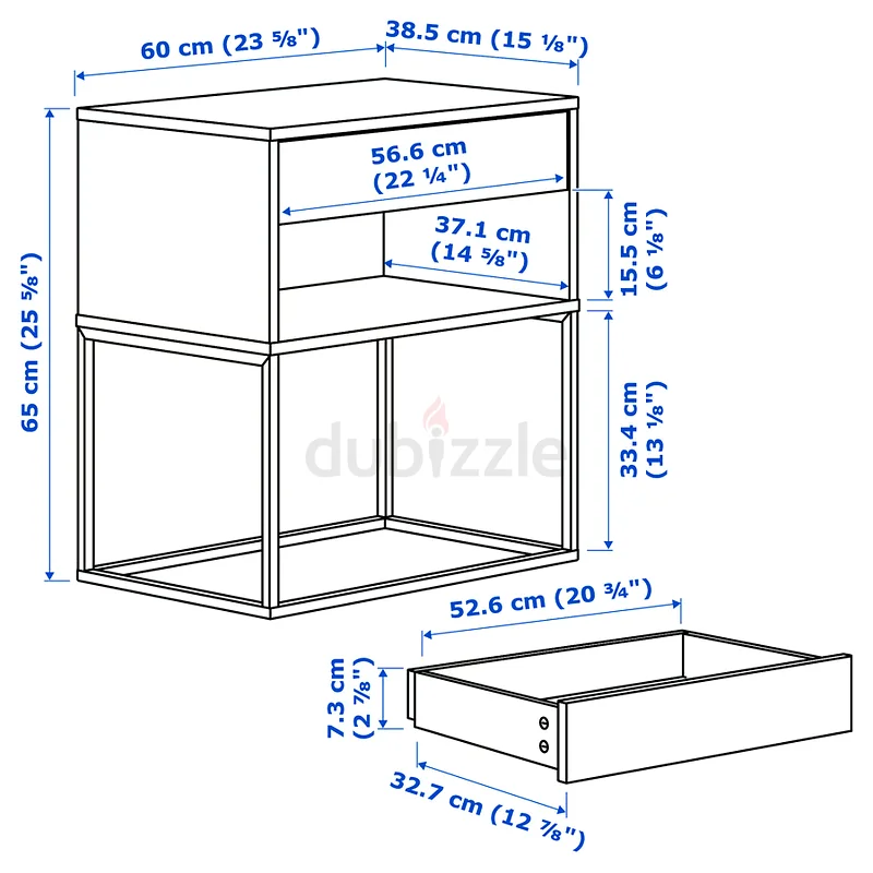 Sleek Black Modern Nightstand - Perfect for Any Room!63186755600130113