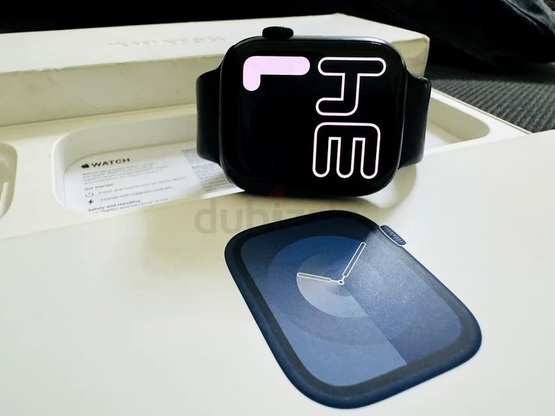 Neat  Clean, Apple⌚️Series 9, 45mm, GPS, Midnight Aluminum Case, BH 98%, Full Box Packing63166176388226114