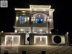 For sale, a villa in Ajman Al Helio, 5 master rooms, a Majles room, a hall, and a maid’s room, fre