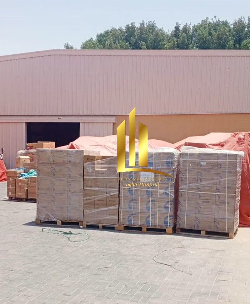A warehouse with a fence in Al Sajaa Industrial Area, an area of ​​20,000 square feet, newly built two months ago, with an annual income of 540,000 di63195603080706112
