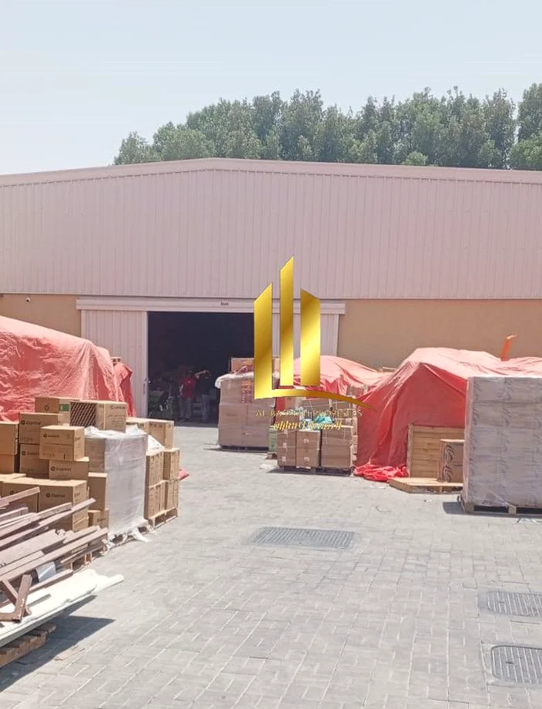 A warehouse with a fence in Al Sajaa Industrial Area, an area of ​​20,000 square feet, newly built two months ago, with an annual income of 540,000 di631956030807061122