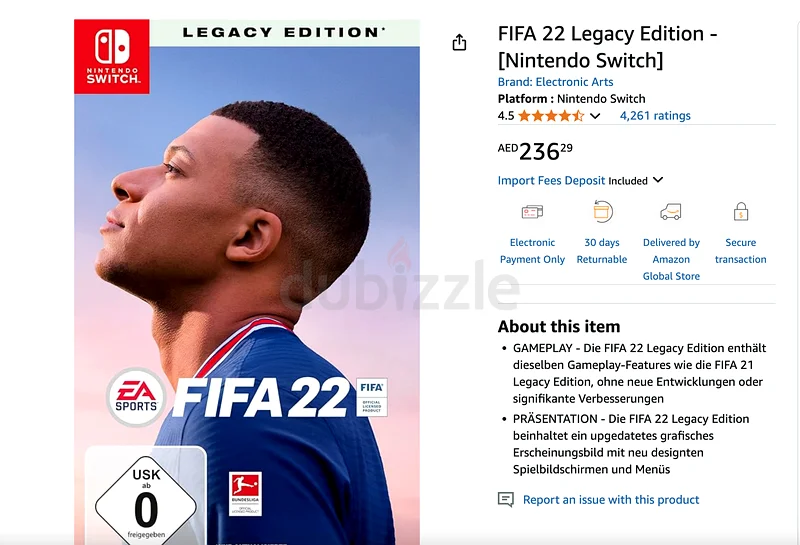 FIFA 22 Legacy Edition. Nintendo Switch63229312940929111