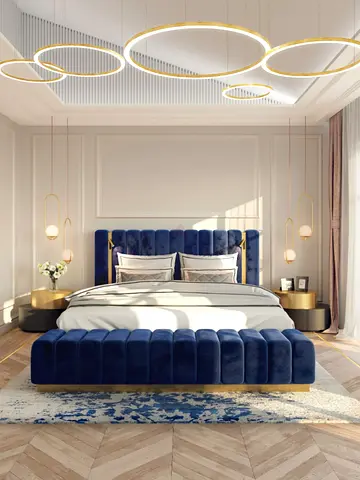 Luxurious Velvet Bed Frame Brand New