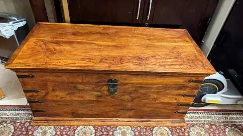Large wooden box